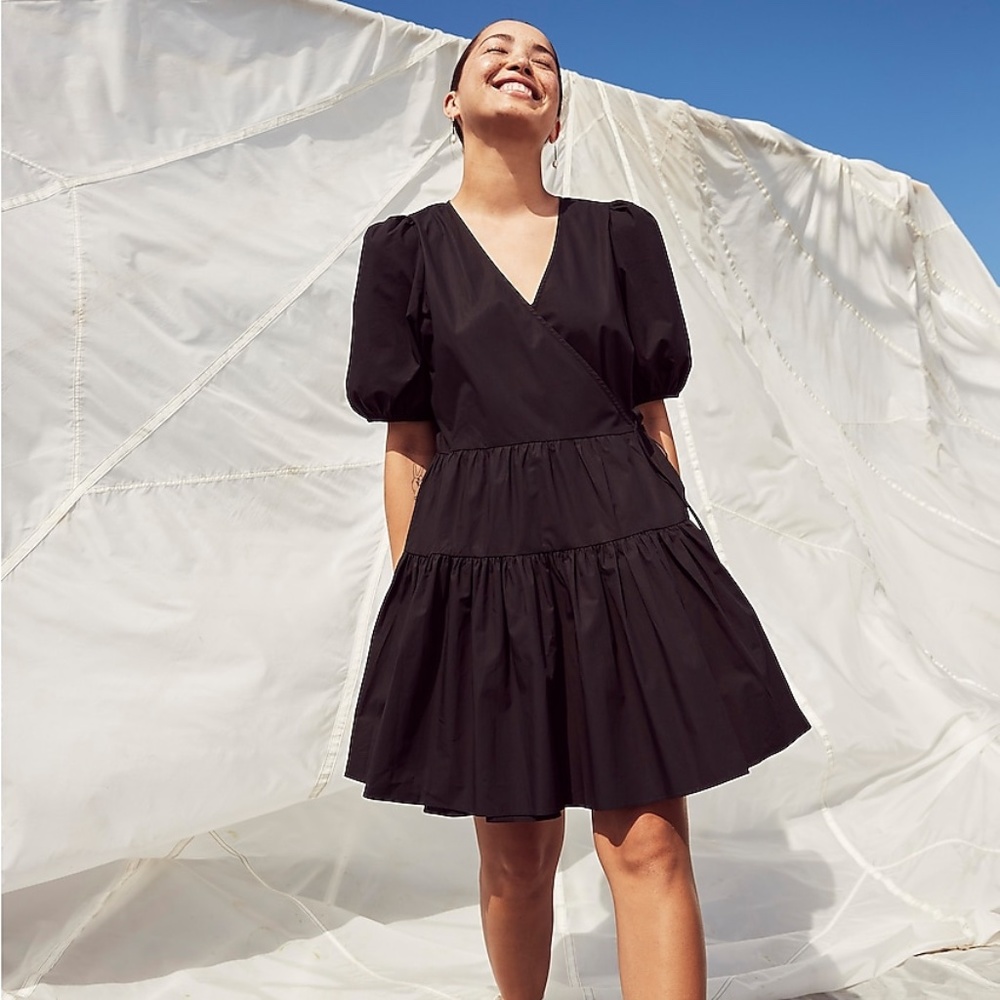 J.Crew TALL Puff-Sleeve MIni Dress